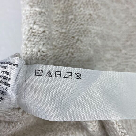 Hollister Sweater Womens Small Beige Cold Shoulder Scoop Neck Knit Casual - Picture 8 of 8